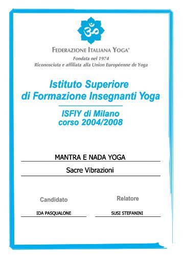 mantra e nada yoga - insegnanti yoga