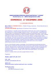 DOMENICA 17 DICEMBRE 2006 - Comune di Borgomanero