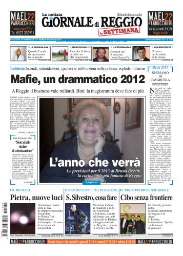 Mafie, un drammatico 2012 - Il Giornale di Reggio