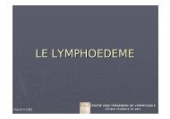 LE LYMPHOEDEME