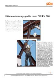 Höhensicherungsgeräte nach DIN EN 360 - Söll