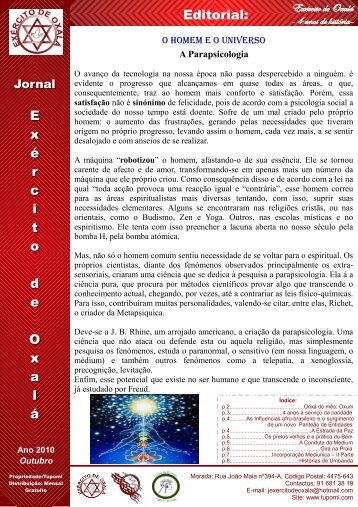 Jornal - Exército de Oxalá