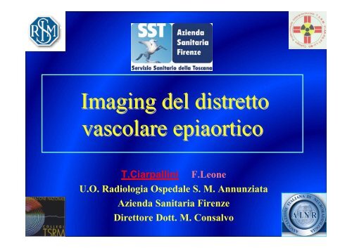 Imaging del distretto vascolare epiaortico - Collegio TSRM Firenze