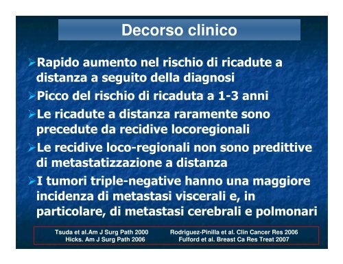 la paziente con tumore triplo negativo la paziente ... - Oncologia Rimini