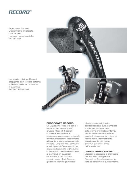 2004 Products Range I - Campagnolo