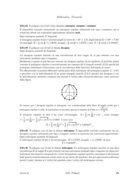 Capitolo G34: Poligoni - IMATI-CNR