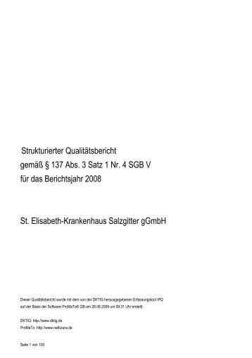 2008 - St. Elisabeth-Krankenhaus Salzgitter