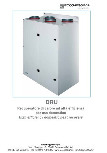 High efficiency domestic heat recovery