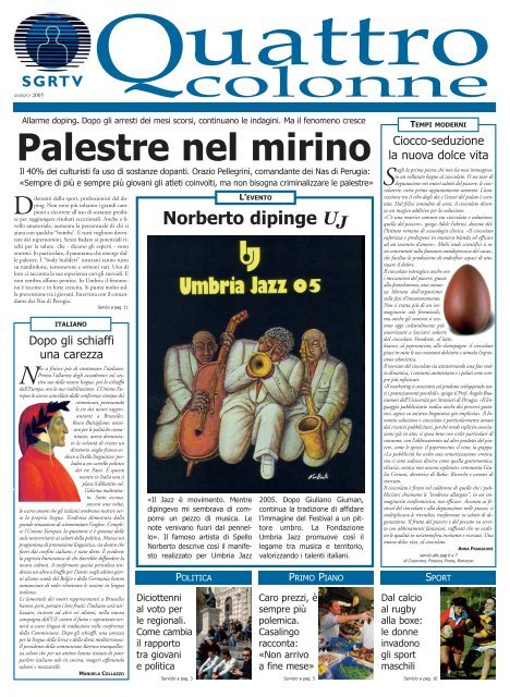 Quattro Colonne numero 1 (Marzo 2005) - Scuola di Giornalismo ...