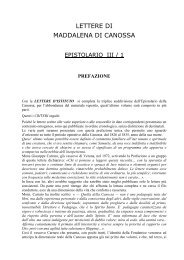 epistolario iii/1 - S.Maddalena di Canossa
