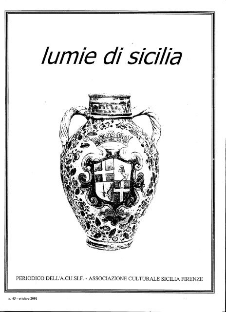 lumie di sicilia n. 43 - Associazione Culturale Sicilia Firenze