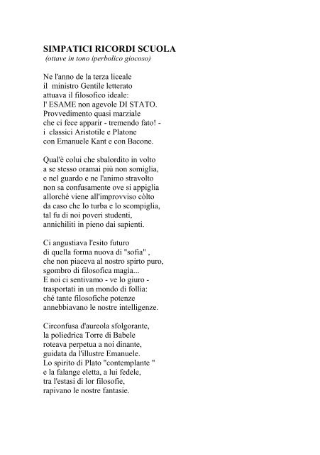 SONETTI E POESIE - Morreseemigrato.ch