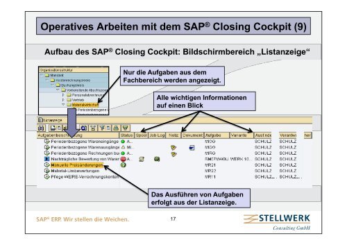 SAP® Financial Closing cockpit - Stellwerk Consulting GmbH