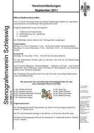 September - Stenografenverein Schleswig von 1895 e. V.