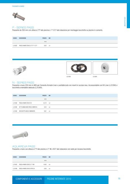 listino 2011 - Poolitalia.com