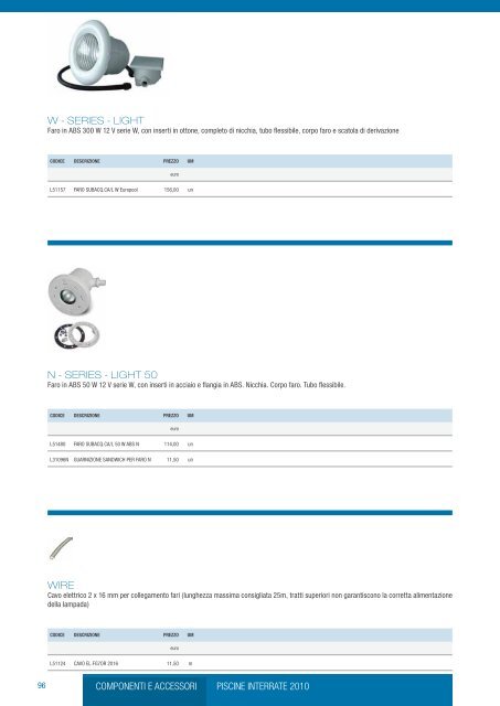 listino 2011 - Poolitalia.com