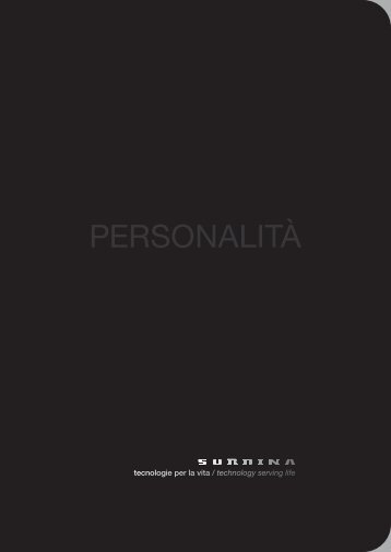 PERSONALITÀ - SORDINA Spa