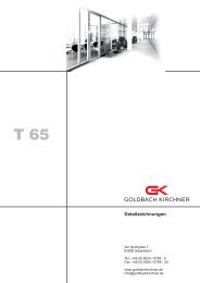 Produkt-beschreibung T65 - Goldbach Kirchner