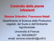 diffusione delle infestanti - Dipartimento di Scienze delle Produzioni ...