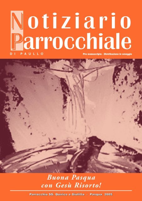 notiziario parrocchiale in versione pdf - Parrocchiadipaullo.It