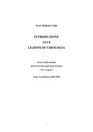 introduzione alle lezioni di virologia - Microbiologiatorvergata.It