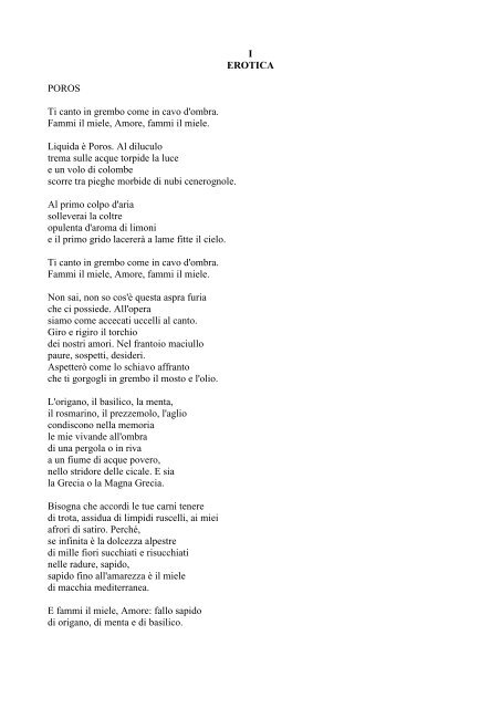 Daniele Grassi Antologia poetica - tutto su morra de sanctis