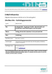 E-Mail-Infoservice - DING - Donau-Iller-Nahverkehrsverbund Gmbh