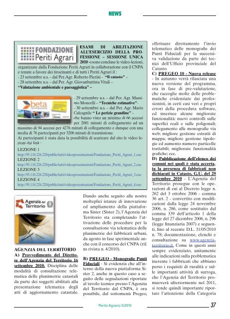 Leggi il pdf - Collegio Nazionale dei Periti Agrari » e dei Periti Agrari ...