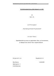 Fachübergreifende Projektarbeit - Elke Garreis