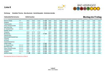 Linie 8 - Bad Kissinger Stadtbusse Weltz