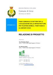 Relazione di Progetto - Comune di Arco