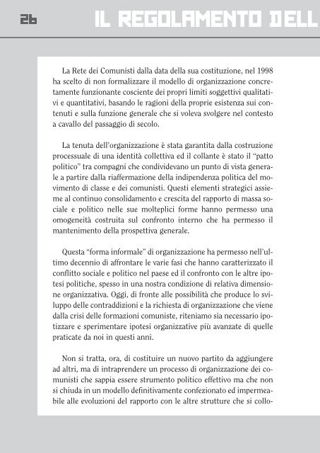 IL MANIFESTO POLITICO della RETE DEI COMUNISTI