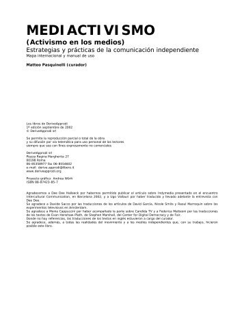 MEDIACTIVISMO (Activismo en los medios) - Matteo Pasquinelli