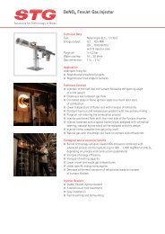 Data sheet DeNOx Gas injector - STG Cottbus