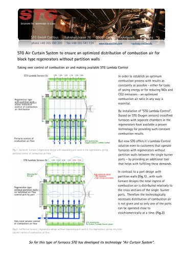 STG Air Curtain System, to ensure an optimized ... - STG Cottbus