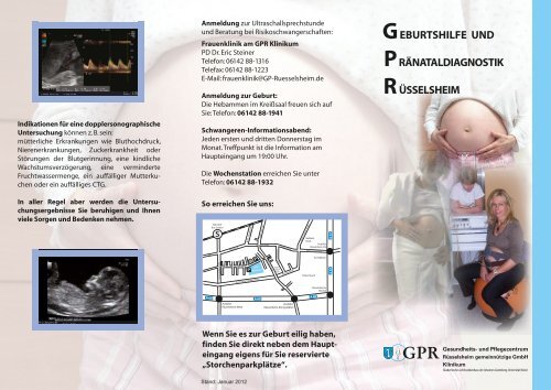 Geburtshilfe und Pränataldiagnostik - GPR Gesundheits- und ...