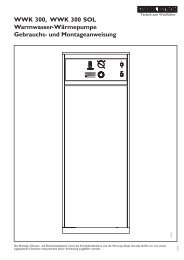 WWK 300, WWK 300 SOL Warmwasser ... - Stiebel Eltron