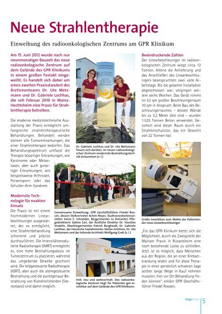 StippVisite Herbst 2012 - GPR Gesundheits- und Pflegezentrum ...
