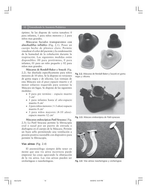 Capítulo Equipamiento en Anestesia Pediátrica