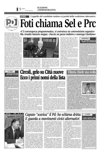 Edizione del 25/04/2013 - Corriere