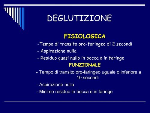 approccio alla disfagia nel paziente demente - Associazione Geriatri ...