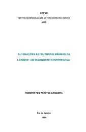 alterações estruturais mínimas da laringe: um diagnóstico ... - CEFAC