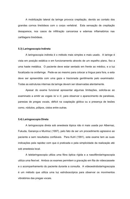 alterações estruturais mínimas da laringe: um diagnóstico ... - CEFAC