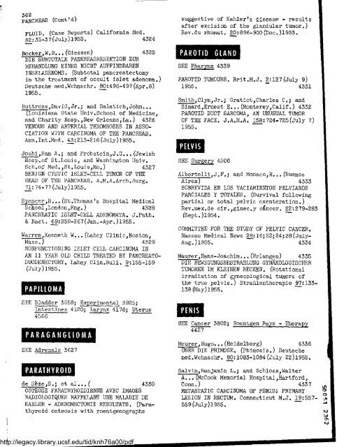 an index to neoplastic diseases - Legacy Tobacco Documents Library