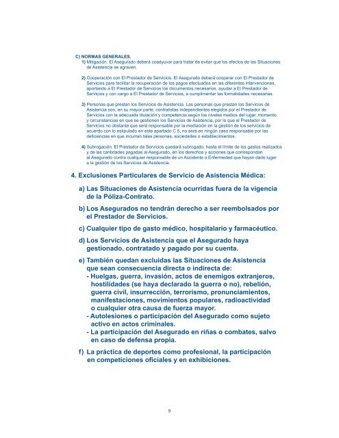 Condiciones Generales - Seguros Preventis