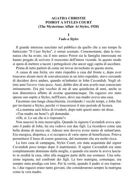 Poirot a Styles Court - Agatha Christie.pdf - nat russo