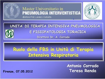 Presentazione di PowerPoint - Master in Pneumologia Interventistica