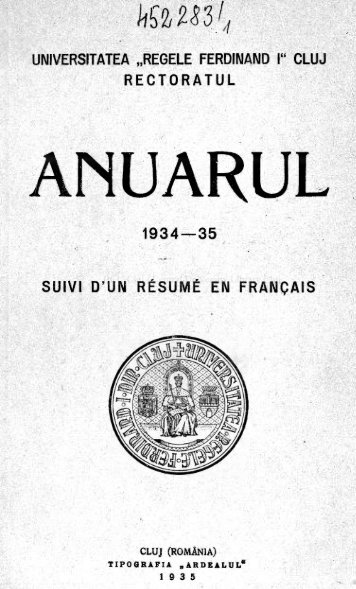 ANUARUL - BCU Cluj