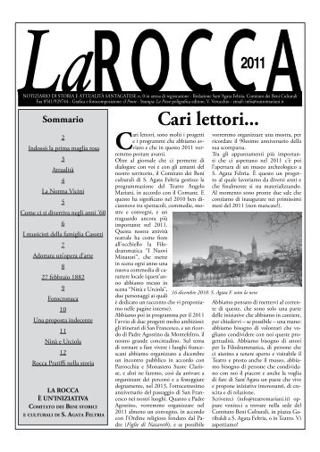 Cari lettori... - La Rocca - il giornale di Sant'Agata Feltria - Altervista