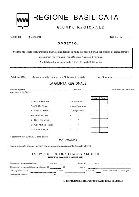 REGIONE BASILICATA